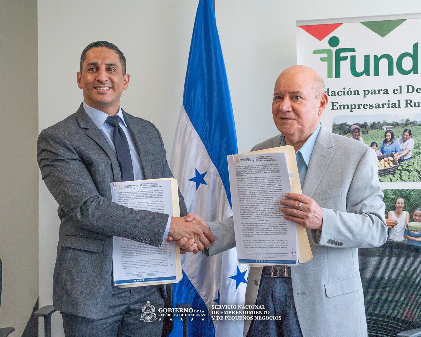 SENPRENDE y FUNDER fortalecen alianza para reactivar L. 50 millones para impulsar la siembra de primera y apoyar a pequeños productores